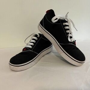 Heelys black white roller shoes US 7, EU 39